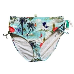 Tropical Print Bikini Bottom